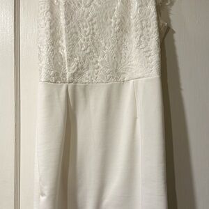 Elegant White Lace Dress